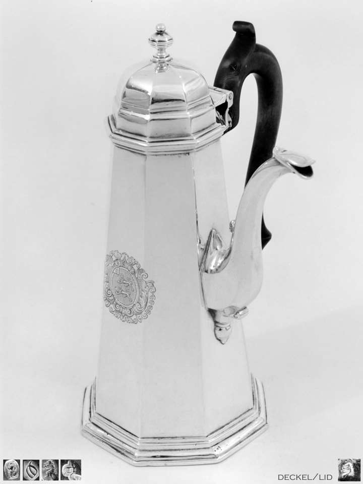 Antique Silver George I Octagonal Coffeepot